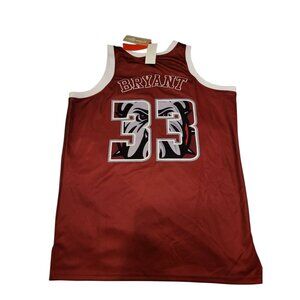 Kobe Bryant Lower Merion Red #33 Basketball Jersey Headgear Classics Size XL